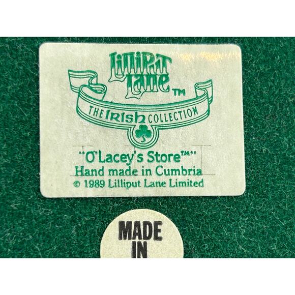 Lilliput Lane O’Lacey’s Store 1989 Irish Collection Cottage w/ Box - Picture 13 of 16